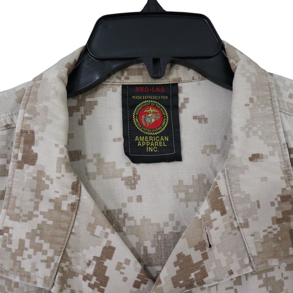 Vintage USMC Desert MARPAT Camo Blouse Women ML EGA Digital Tactical Jacket